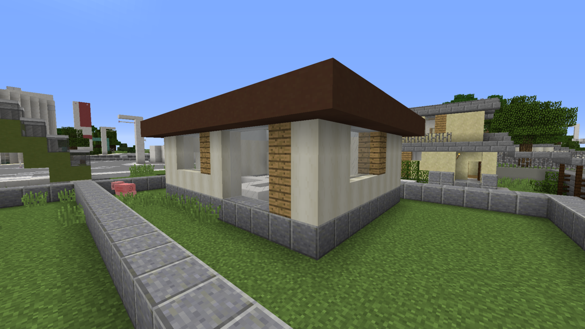 プレハブ住宅と和風住宅 Minecraft街発展にっき プレハブ住宅と和風住宅 Minecraft街発展にっき