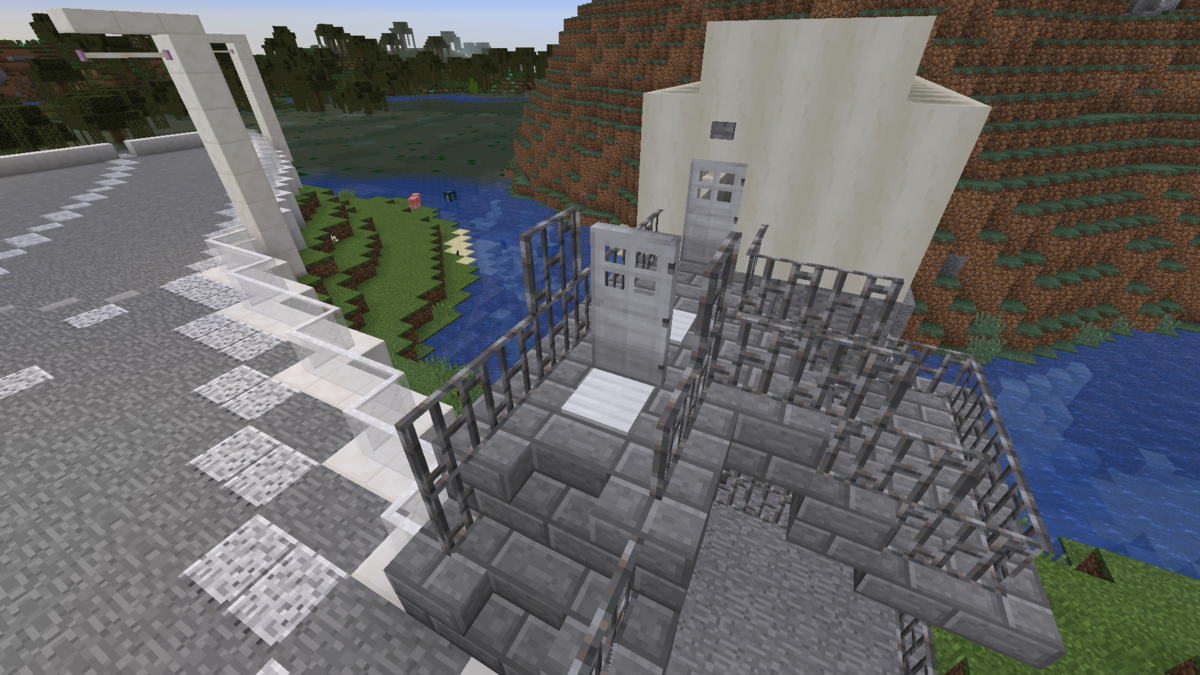 水門を作る Minecraft街発展にっき