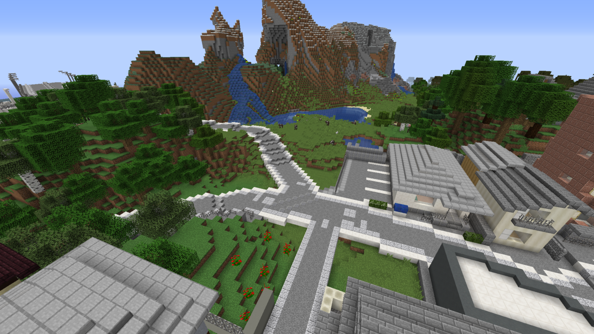 高低差のある街並みを作る Minecraft街発展にっき