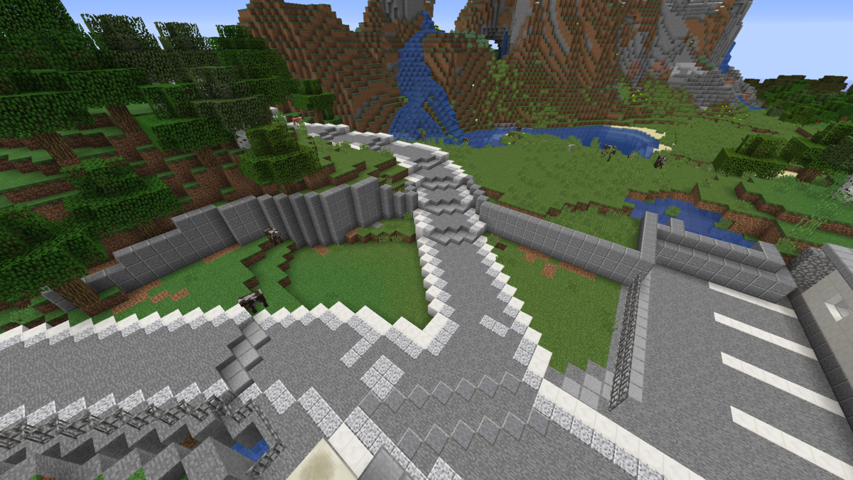 高低差のある街並みを作る Minecraft街発展にっき