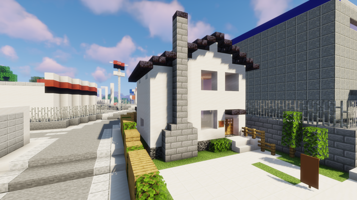店舗併用住宅を作る Minecraft街発展にっき