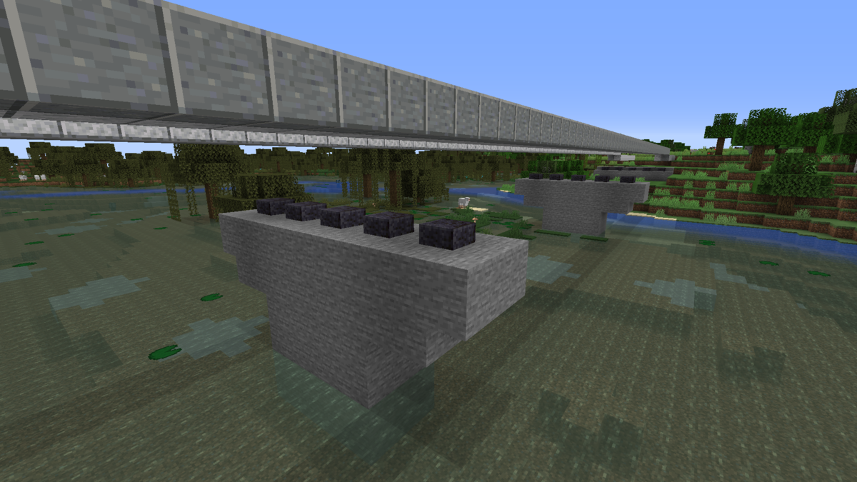 免震構造の桁橋を作る Minecraft街発展にっき 免震構造の桁橋を作る Minecraft街発展にっき