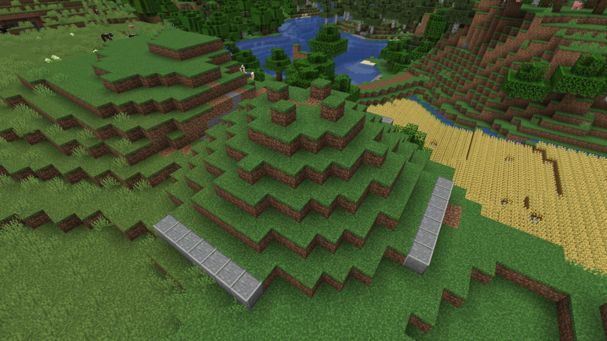 前方後円墳を作る Minecraft街発展にっき