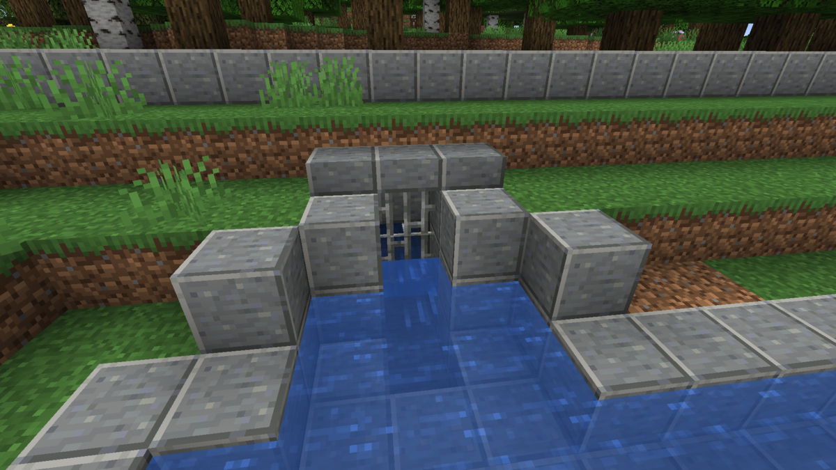 調整池を作る Minecraft街発展にっき 調整池を作る Minecraft街発展にっき