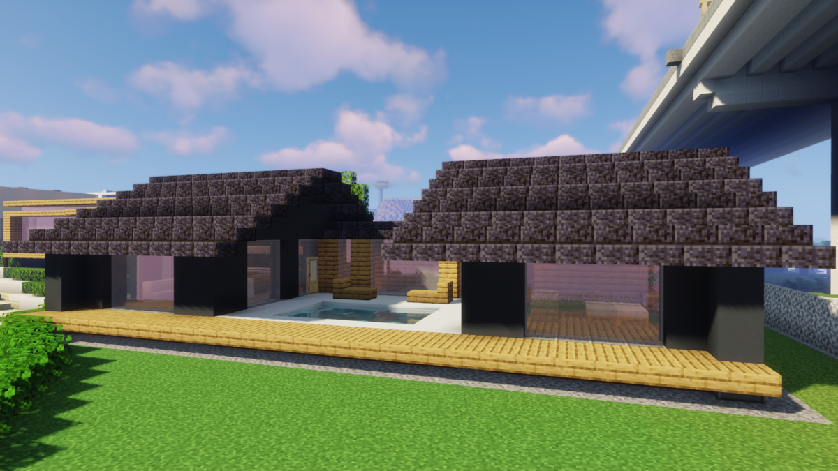 プール付きの家