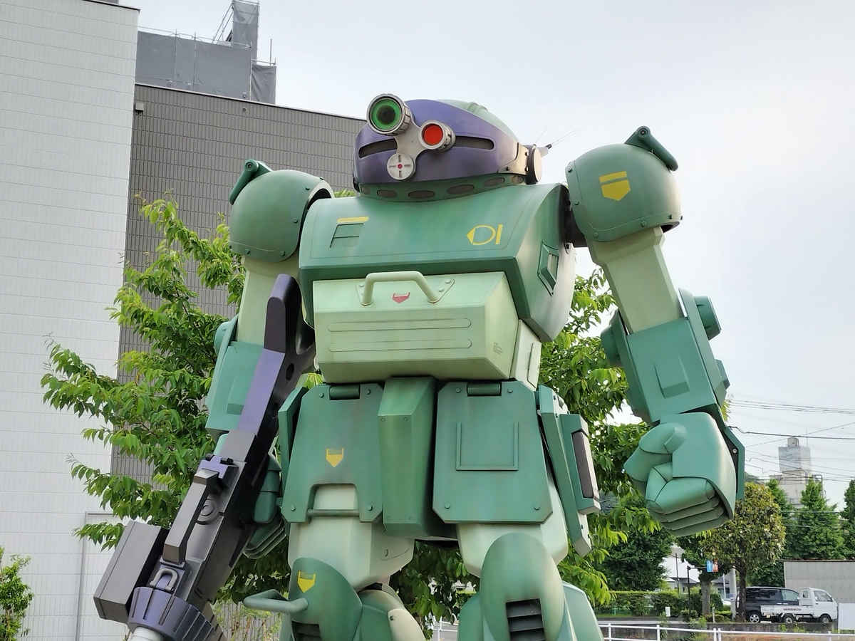 レア　綺麗　ロゲットカード　稲城市　スコープドッグ　期間限定バージョン　ガンダム 稲城市の「ボトムズ 実物大スコープドッグ」、リミテッドロ