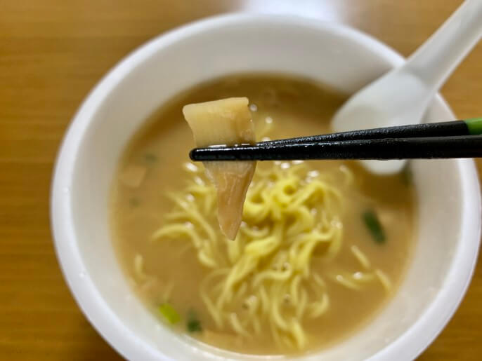 天下一品 カップ麺 メンマ