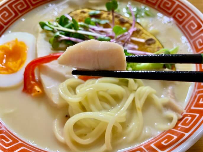 篝 鶏白湯soba 鶏肉