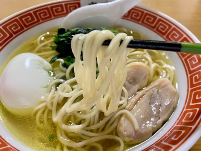 麺や福はら 芳醇鶏そば（塩） 麵