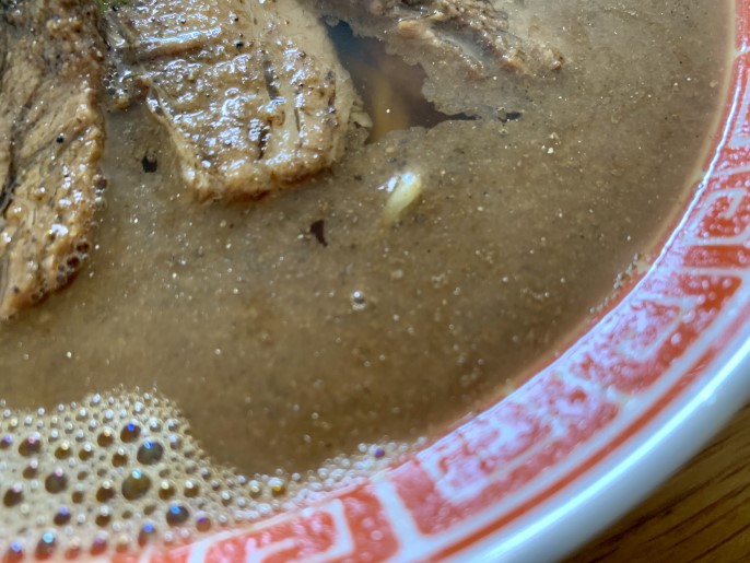 烈志笑魚油 麺香房 三く 煮干しかけラーメン スープ魚粉