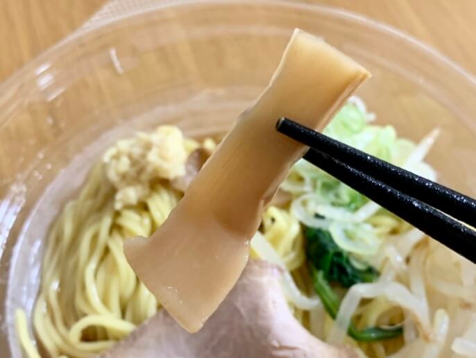 セブンイレブン 冷たい生姜醤油ラーメン メンマ