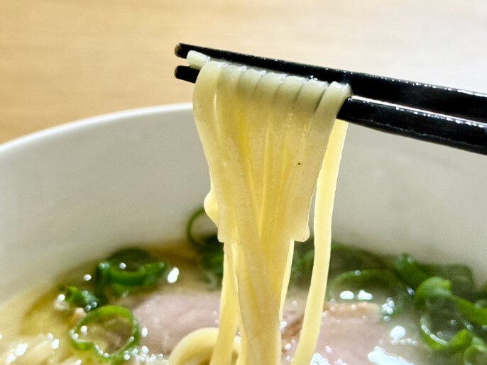 とみ田 通販 お取り寄せ テイクアウト 年越し 鴨と鶏の白湯らぁめん 麺