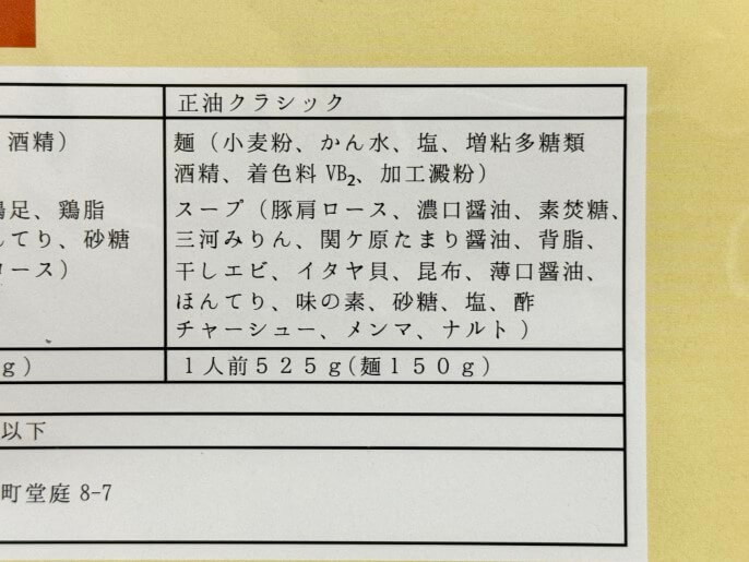 ろたす 通販 お取り寄せ ふるさと納税 正油クラシック 原材料