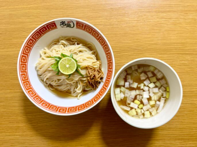 らぁ麺や嶋 雲呑つけ麺 完成品