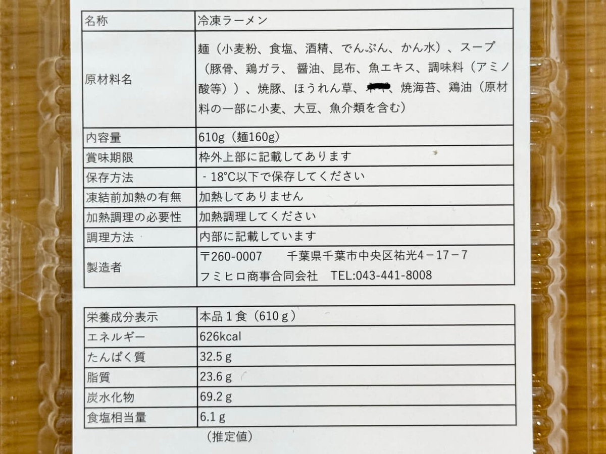 原材料の写真