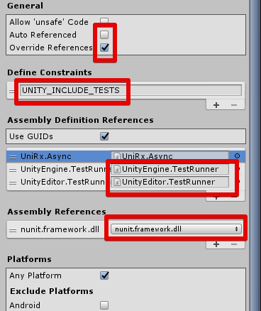 Unity2019.2.9f1に更新後のAssembly Definitionの設定