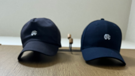 新旧レイニングチャンプのキャップの比較画像
