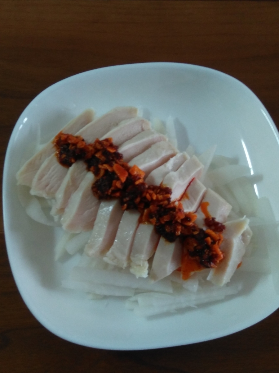 サラダチキンと大根サラダの食べるラー油が美味しいので お試しあれ サラダチキン救済レシピ Youtube活動もしているにゃんぐろさんのブログ