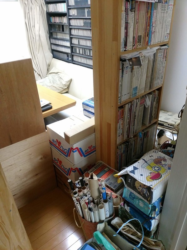 部屋奥に埋まった本棚にアクセス - にゃののん日記