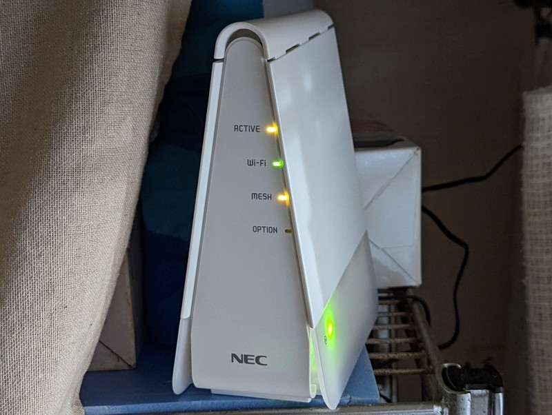正常動作　NEC Aterm WX1800HP ×2台 メッシュWIFI 複数台同時接続でも安定した通信を実現するWi-Fi 6対応ホーム