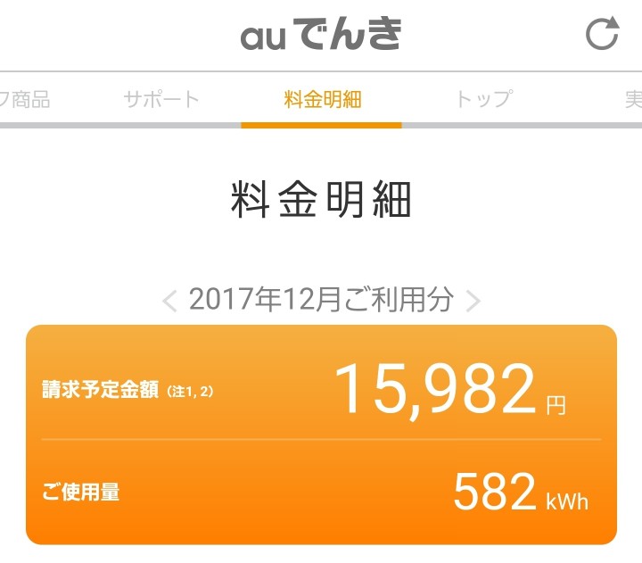 f:id:nyansukerakuten:20190507091330j:plain auでんき 料金明細