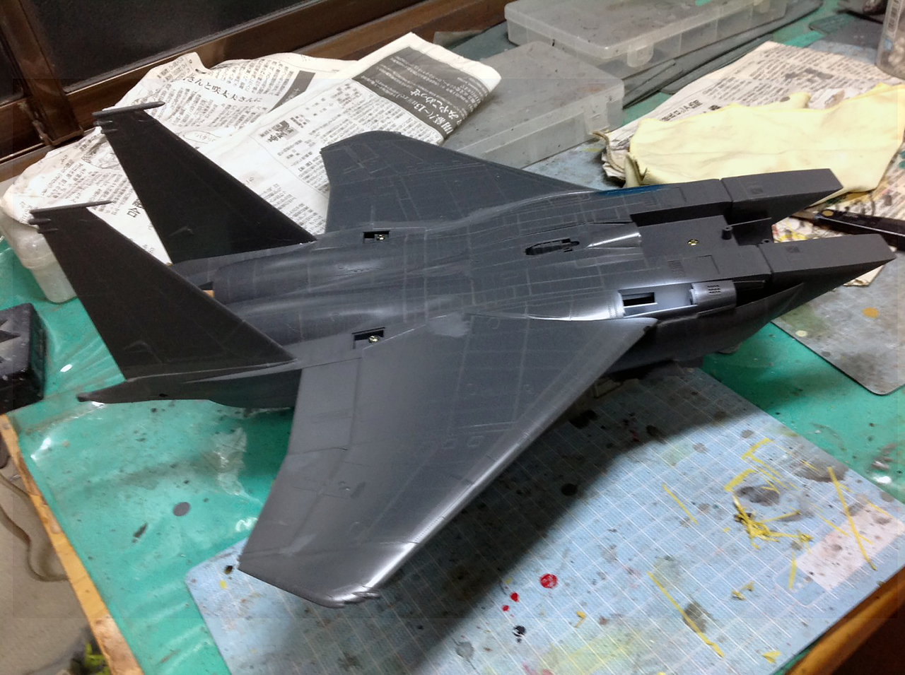 1 32 タミヤ F 15e ストライクイーグル 製作途中 その２ プロモデラーrealmodel リアルモデル がこだわる模型ブログ