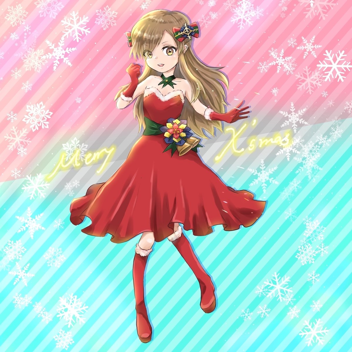 過去絵を載せます クリスマスイラスト 日々の思うこと