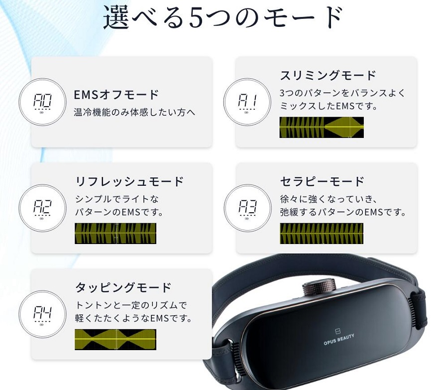 モード設定は5段階