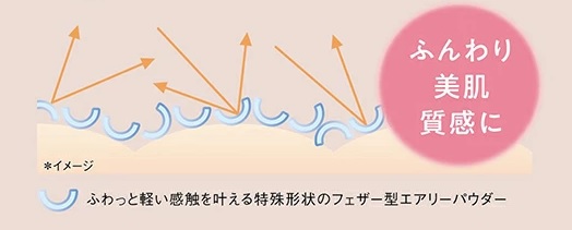 フェザー型エアリーパウダーの特徴