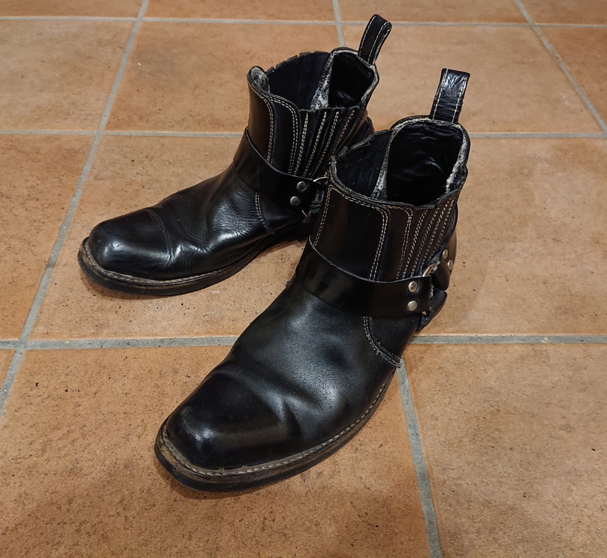 リングブーツ サンローランお好きな方 メンズブーツ メンズ ブーツ