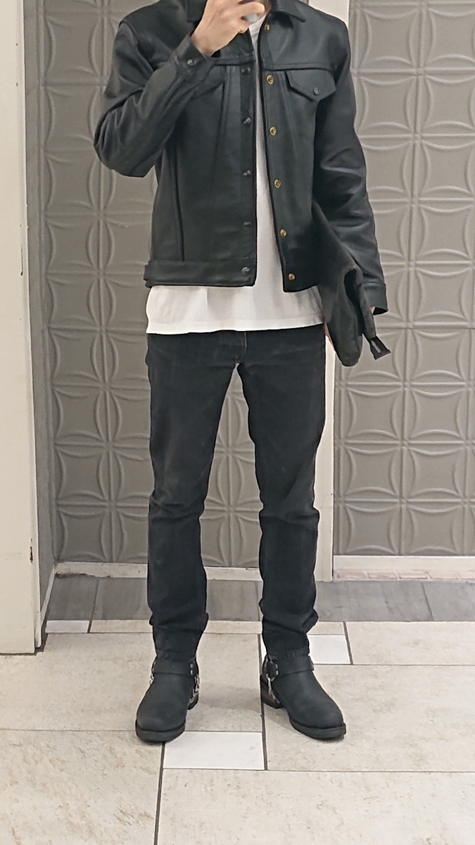 vanson バンソンDJCB黒レザーリーバイス3rd型 vanson バンソンDJCB黒