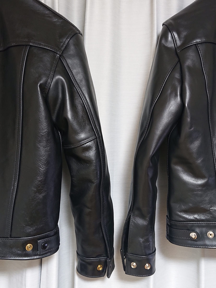 Vanson DJCB」と「LewisLeathers WesternJacket」の比較①