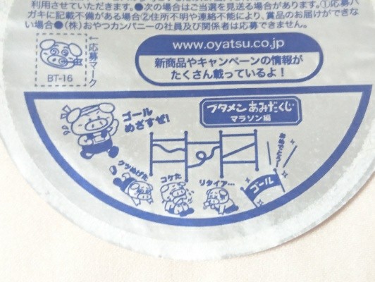 ブタメンのブタ面クッションキャンペーンに応募してみた！【懸賞