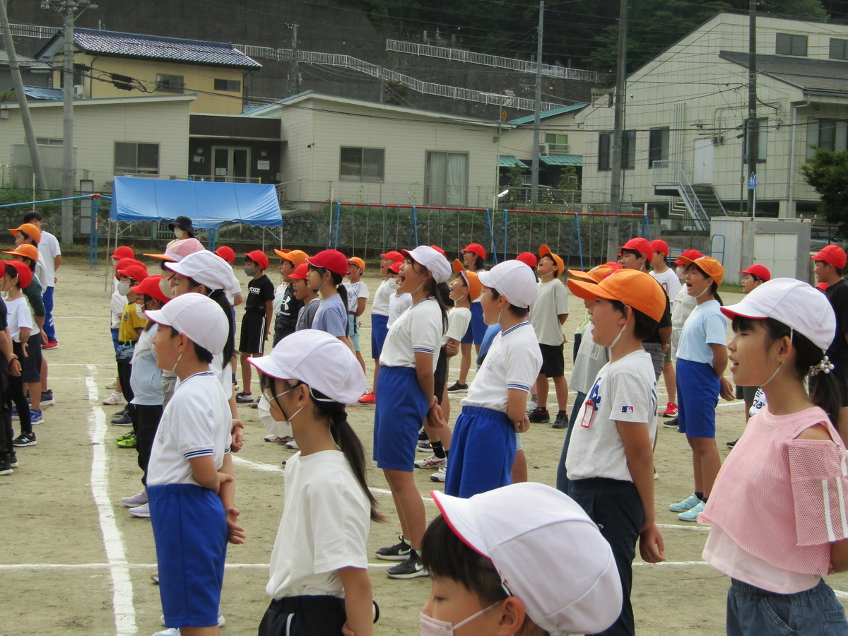 R7 10/3 運動会練習⑧明日本番！＆中学生職業体験 - 大月市立大月東小学校