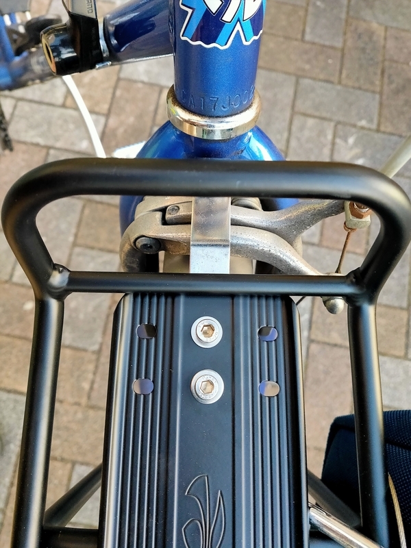 自転車にフロントキャリア取り付け おはやし日記