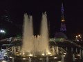 [風景]063：札幌・大通公園噴水とテレビ塔(夜景)／2008.07.25