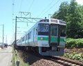 [鉄道][721系][貫通幌]721系F-10編成(Mc721-10側)・朝里－銭函間(朝里駅付近)／2008.07.26