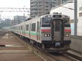 [鉄道][731系][貫通幌]731系G-114編成(Tc731-214側)・721系併結／桑園駅08.07.26