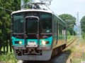 [125系][貫通幌]JR加古川線・日本へそ公園駅　クモハ125-9(1)駅進入時／2008.07