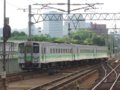 [鉄道][キハ143系][貫通幌]札沼線522D(キハ143-157等３連：トリミング版)／桑園駅札幌寄り2008.07.26