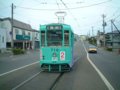 [風景][鉄道]★005：函館市電710形(718)湯の川へ向け出発／谷地頭2005.10.21