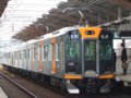 [鉄道][貫通幌]阪神1000系1502F(Mc1502側)+1501F／千鳥橋駅到着2007.10