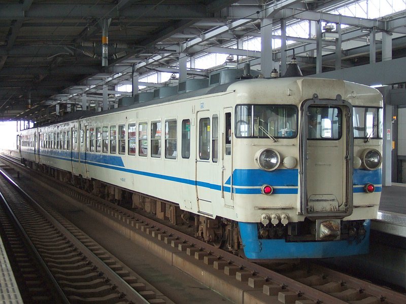 ☆067：北陸本線355M・475系A18編成(Tc455-47側)／小松駅090724