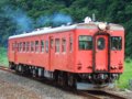 [鉄道][風景][キハ20系][貫通幌]☆294：南小谷行422D・平岩駅出発090725