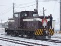 [鉄道]★294：津軽鉄道ストーブ列車機回し中(DD352)／津軽中里駅081213