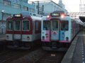 [鉄道][貫通幌]★115；近鉄XT08編成(ク2108)＆G45編成(ク2545)／鈴鹿線鈴鹿市駅091003