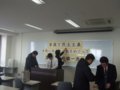 [風景]須崎先生退官記念講演会場準備中100213