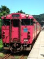 [鉄道][駅][キハ40系][貫通幌]餘部探訪(141)171D(キハ47-13側)／餘部駅到着090814