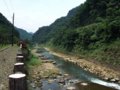 [鉄道][風景]★406：宜蘭線第三基隆河橋付近から基隆河(三貂嶺車站方面)100619