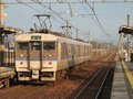 [鉄道][115系][貫通幌]★福知山電車区 R1編成 M'c114-6123側 高津駅 2008.1